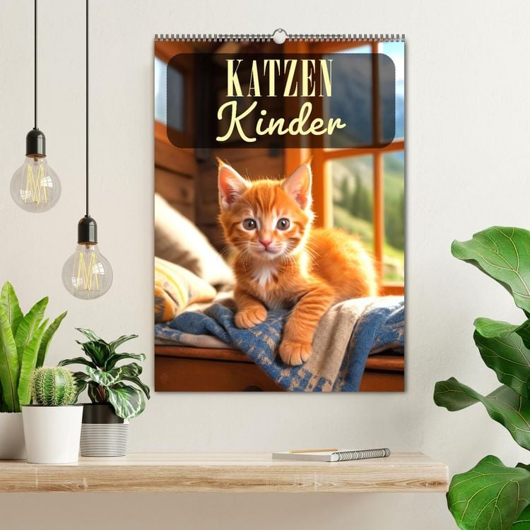 Produktbild: Katzenkinder (Wandkalender 2026 DIN A2 hoch), CALVENDO Monatskalender