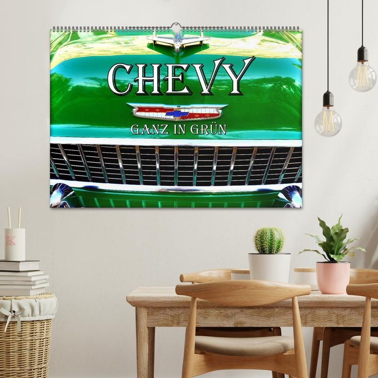 Produktbild: CHEVY - Ganz in Gr&uuml;n (Wandkalender 2026 DIN A2 quer), CALVENDO Monatskalender