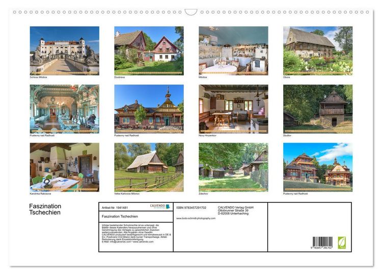 Produktbild: Faszination Tschechien (Wandkalender 2026 DIN A2 quer), CALVENDO Monatskalender