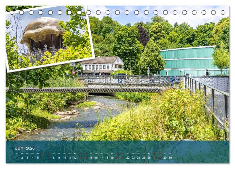 Produktbild: Die D&uuml;ssel von den Quellen bis zu den M&uuml;ndungen (Tischkalender 2026 DIN A5 quer), CALVENDO Monatskalender