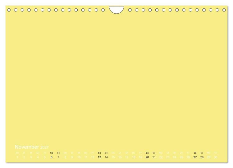 Produktbild: Bastelkalender - Gelb (Wandkalender 2027 DIN A4 quer), CALVENDO Monatskalender