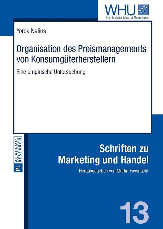 Bild vom Artikel Organisation des Preismanagements von Konsumgüterherstellern vom Autor Yorck Nelius