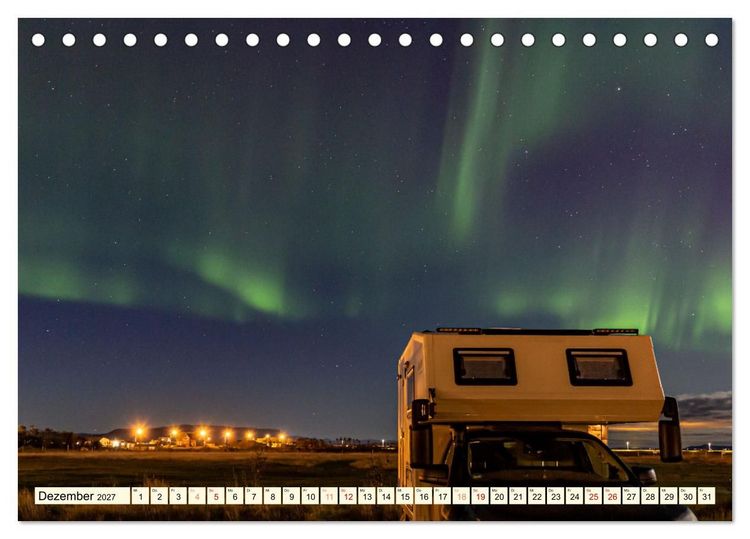 Produktbild: Overlanding on Iceland - Mit dem 4x4 Camper kreuz und quer &uuml;ber die Insel (Tischkalender 2027 DIN A5 quer), CALVENDO Monatskalender