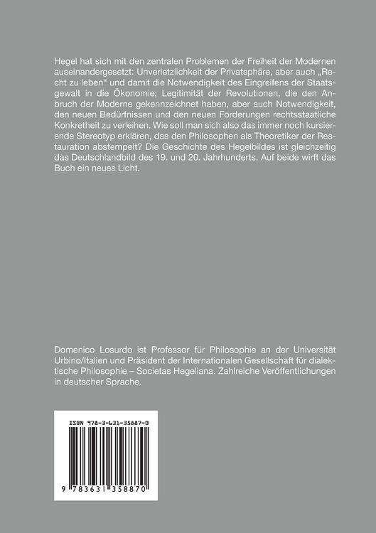 Produktbild: Hegel und die Freiheit der Modernen