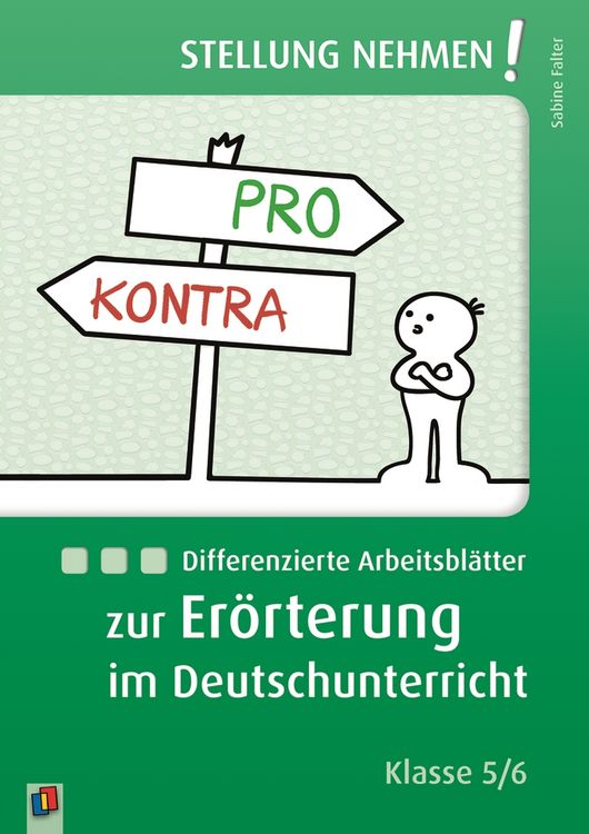 Produktbild: Differenzierte Arbeitsbl&auml;tter zur Er&ouml;rterung im Deutschunterricht