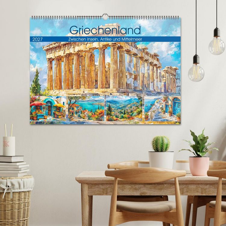 Produktbild: Griechenland. Zwischen Inseln, Antike und Mittelmeer (Wandkalender 2027 DIN A2 quer), CALVENDO Monatskalender
