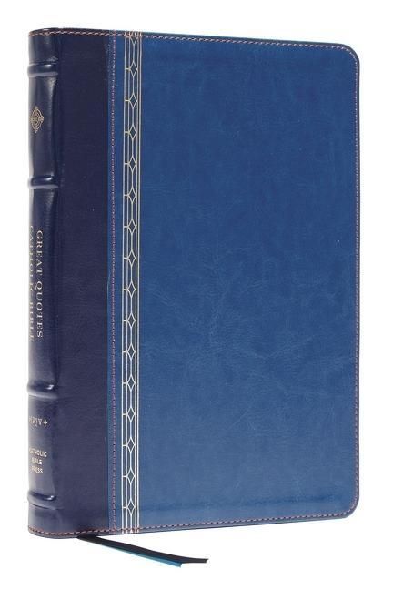 Produktbild: NRSVCE, Great Quotes Catholic Bible, Leathersoft, Blue, Comfort Print