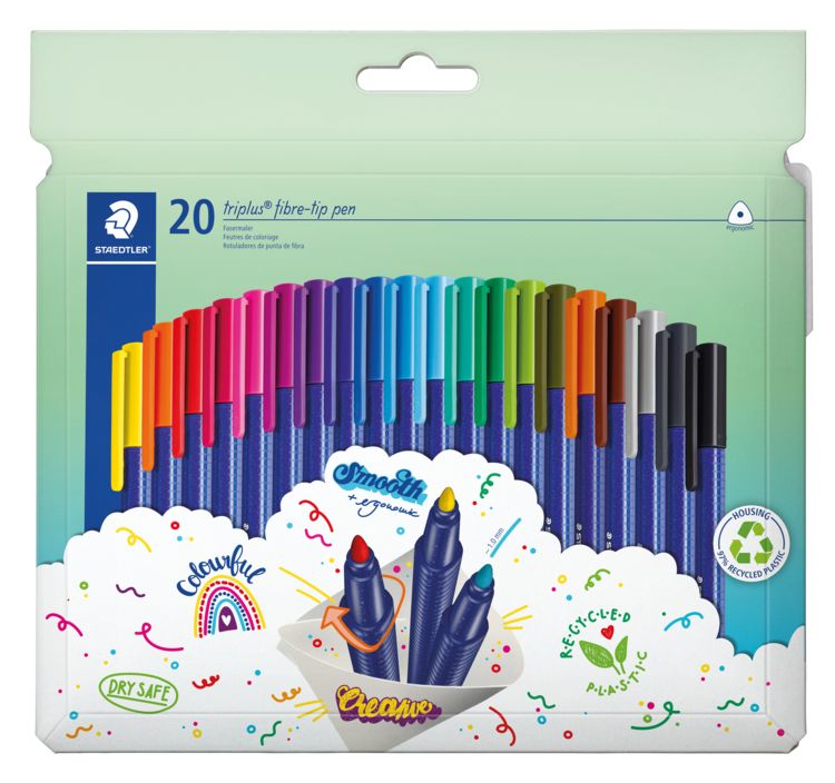 Produktbild: STAEDTLER triplus color 323 Fasermaler, 20er Set, 323 C20
