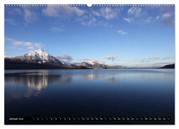 Produktbild: Rund um den Thunersee (hochwertiger Premium Wandkalender 2026 DIN A2 quer), Kunstdruck in Hochglanz
