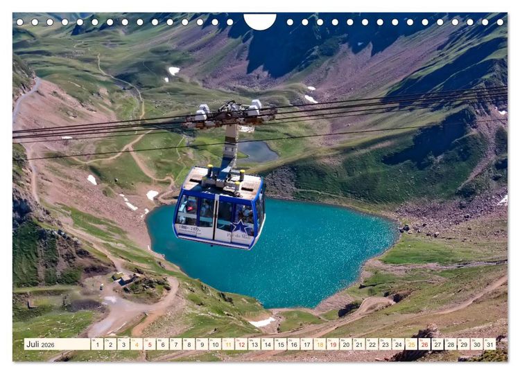 Produktbild: Abenteuer Seilbahn (Wandkalender 2026 DIN A4 quer), CALVENDO Monatskalender