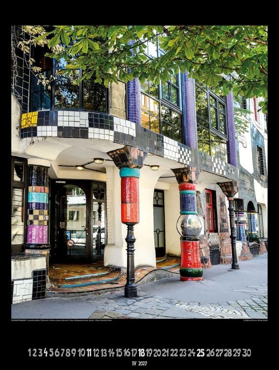 Produktbild: Gro&szlig;er Hundertwasser Architektur Kalender 2027
