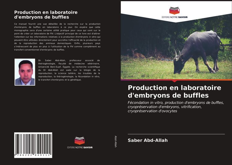 Produktbild: Production en laboratoire d'embryons de buffles
