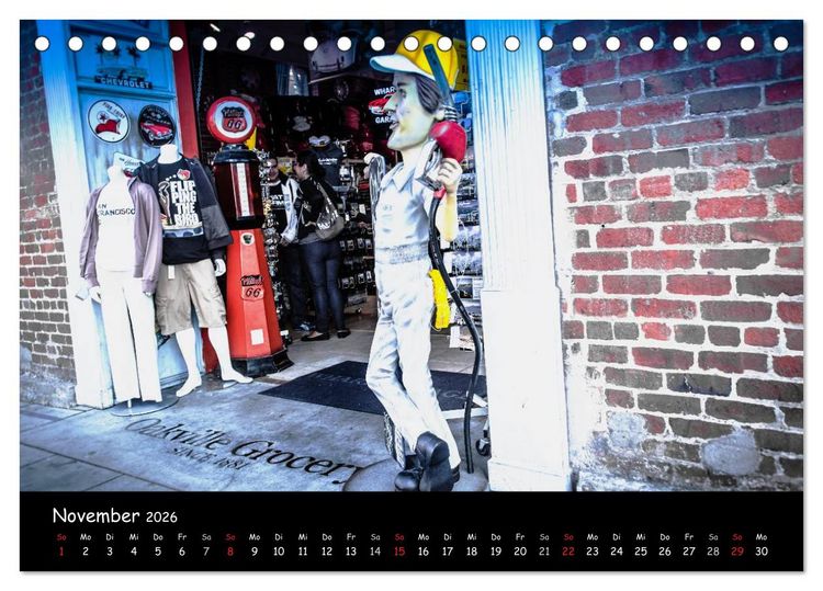 Produktbild: San Francisco - street view (Tischkalender 2026 DIN A5 quer), CALVENDO Monatskalender