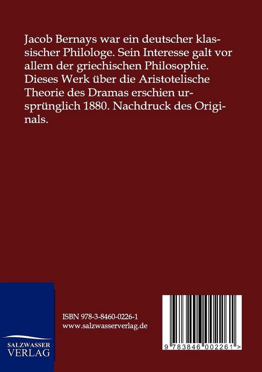 Produktbild: Zwei Abhandlungen &uuml;ber die Aristotelische Theorie des Drama