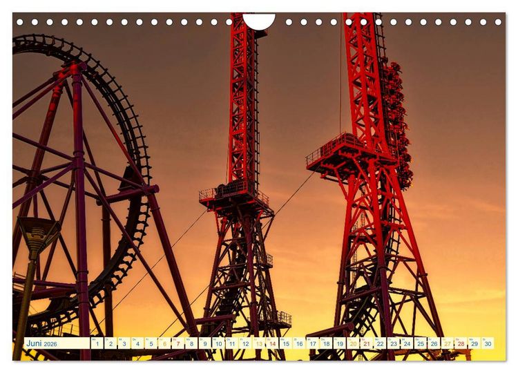 Produktbild: Achterbahn - extrem (Wandkalender 2026 DIN A4 quer), CALVENDO Monatskalender