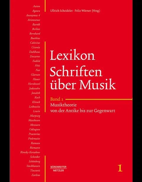 Produktbild: Lexikon Schriften &uuml;ber Musik