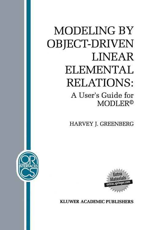 Produktbild: Modeling by Object-Driven Linear Elemental Relations