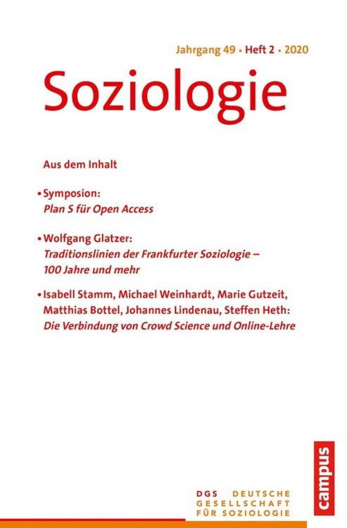 Produktbild: Soziologie 2/2020