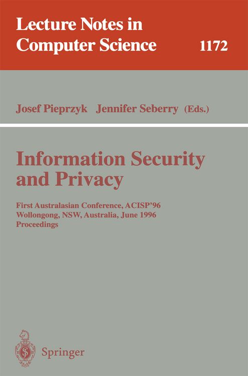 Produktbild: Information Security and Privacy