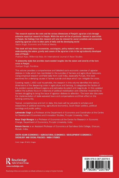 Produktbild: Agrarian Distress and Farmer Suicides in North India