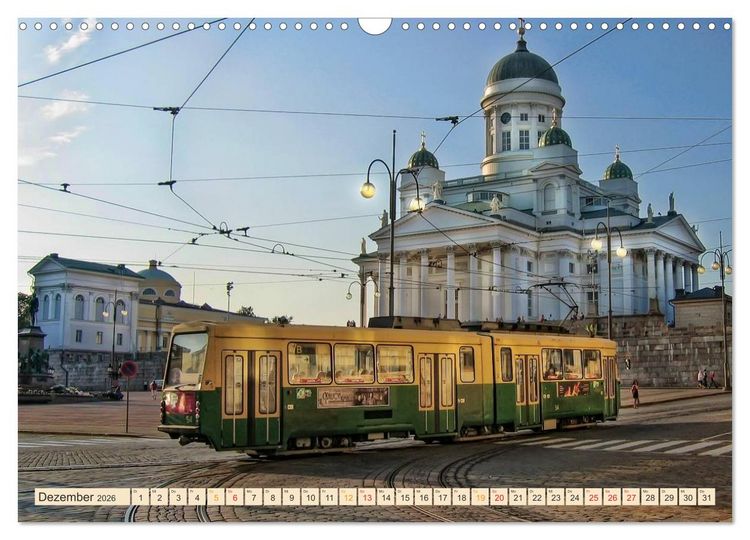 Produktbild: Durch die Welt mit der Stra&szlig;enbahn (Wandkalender 2026 DIN A3 quer), CALVENDO Monatskalender