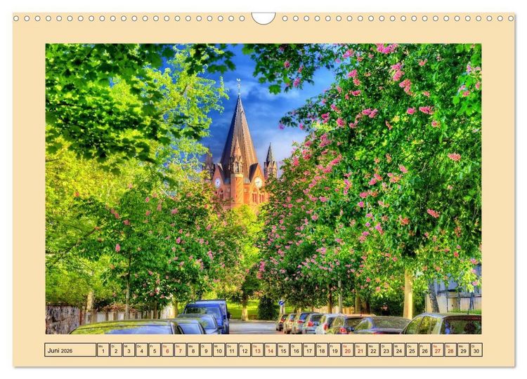 Produktbild: Stadtansichten von Halle an der Saale (Wandkalender 2026 DIN A3 quer), CALVENDO Monatskalender