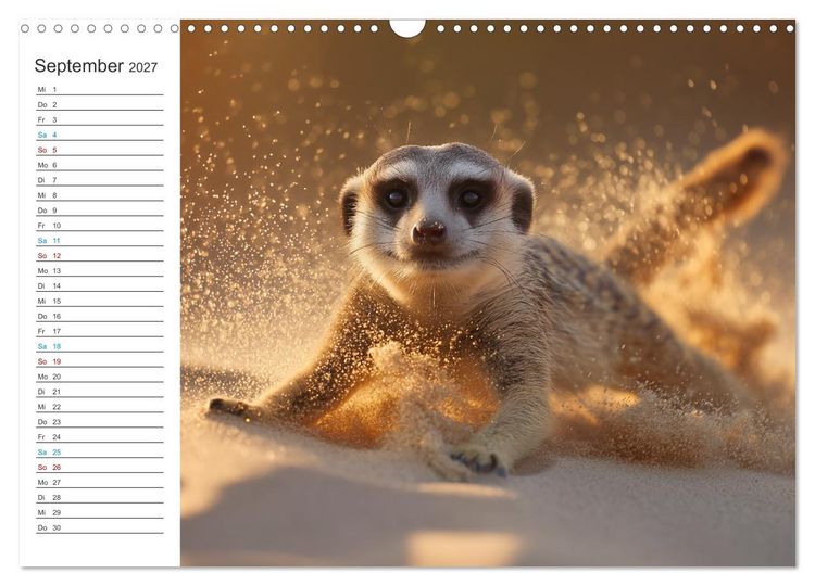 Produktbild: Die Welt der Erdm&auml;nnchen (Wandkalender 2027 DIN A3 quer), CALVENDO Monatskalender