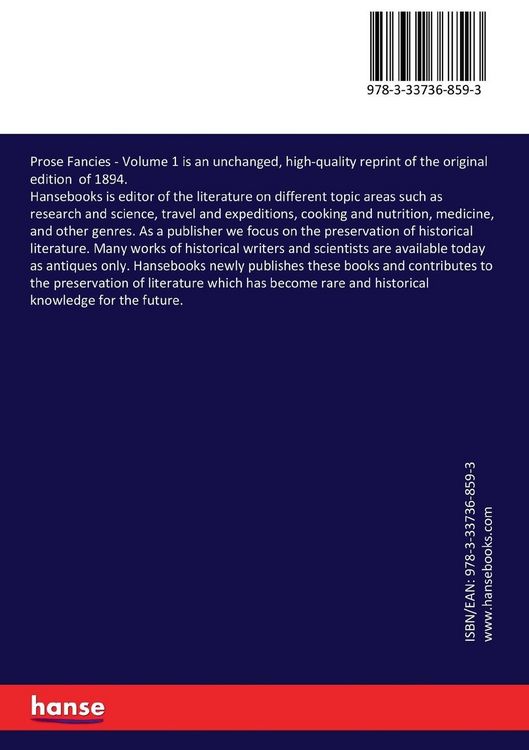 Produktbild: Prose Fancies