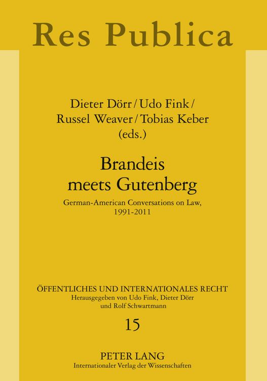 Produktbild: Brandeis meets Gutenberg