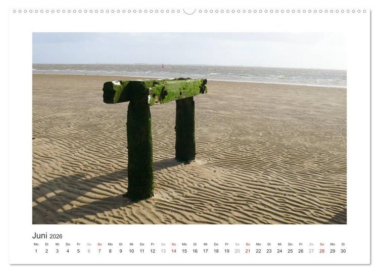 Produktbild: Wangerooge. Der Charme des Ostanlegers (Wandkalender 2026 DIN A2 quer), CALVENDO Monatskalender