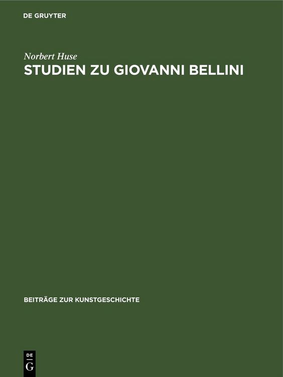 Produktbild: Studien zu Giovanni Bellini