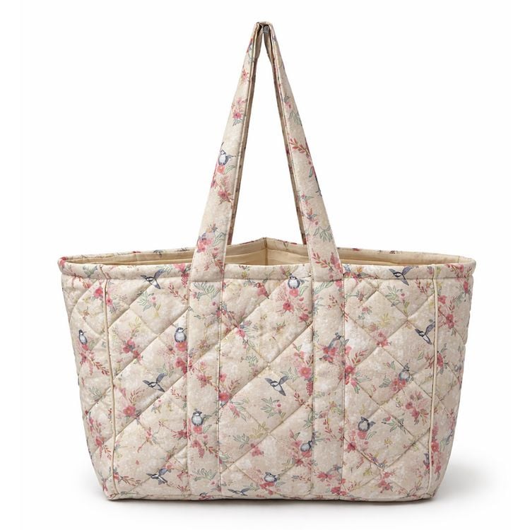 Produktbild: Shopper mit Vogel und Blumenprint