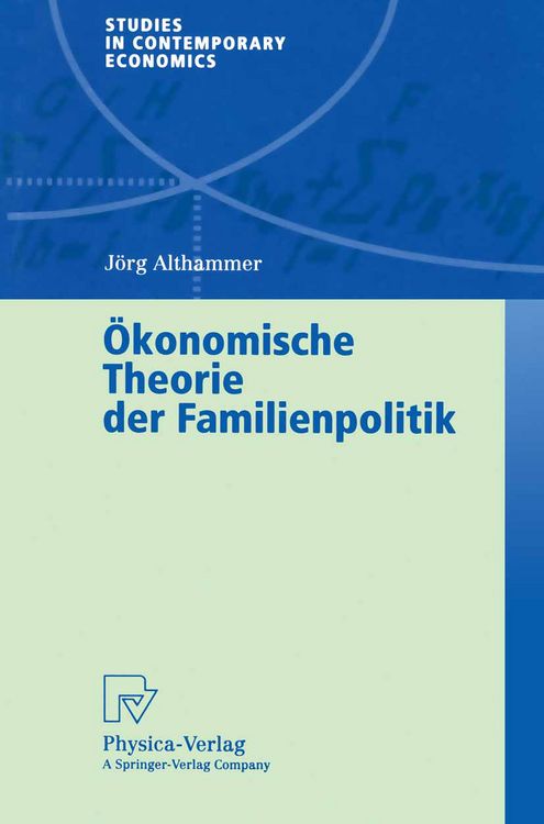 Produktbild: &Ouml;konomische Theorie der Familienpolitik