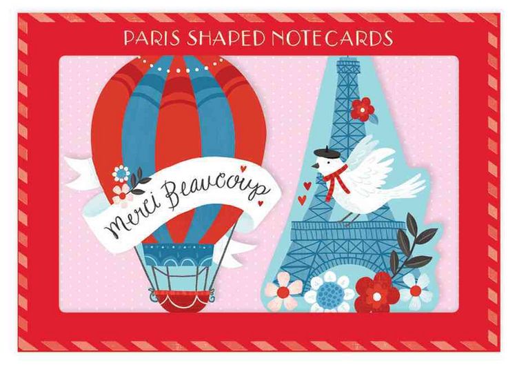 Produktbild: Paris Shaped Notecards