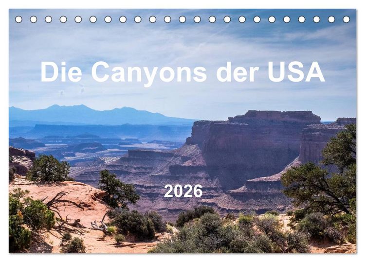Produktbild: Die Canyons der USA (Tischkalender 2026 DIN A5 quer), CALVENDO Monatskalender