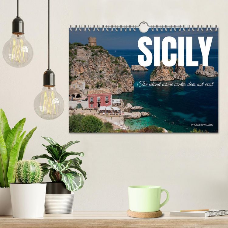 Produktbild: Sicily - The island where winter does not exist (Wall Calendar 2026 DIN A4 landscape), CALVENDO 12 Month Wall Calendar