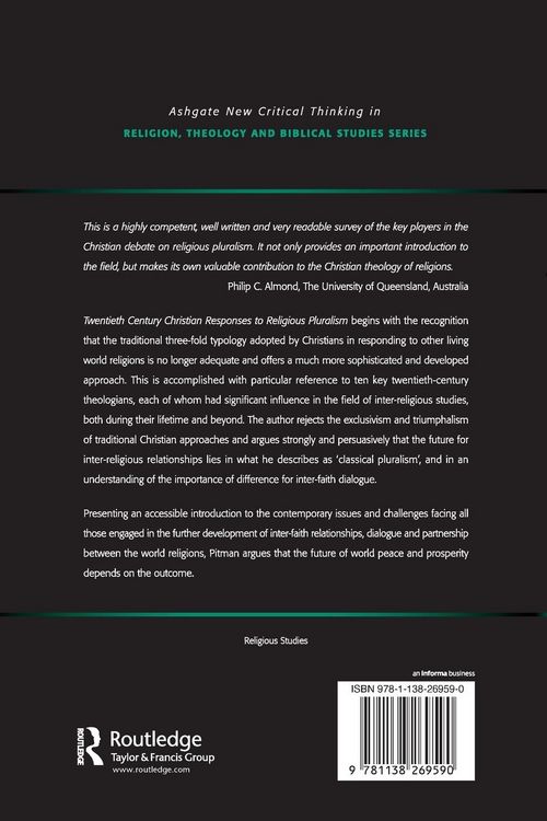 Produktbild: Twentieth Century Christian Responses to Religious Pluralism