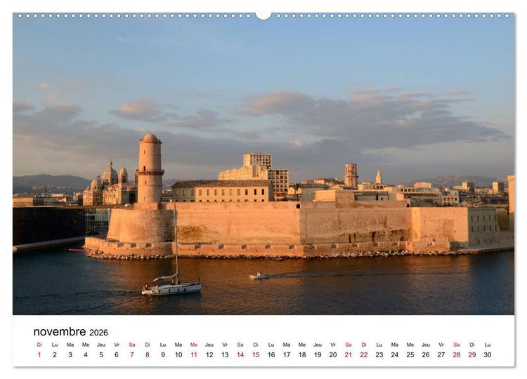 Produktbild: Marseille C&ocirc;te et Corniche (Calendrier mural 2026 DIN A2 vertical) calendrier de bureau