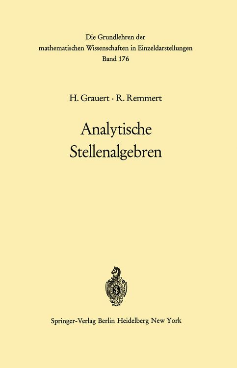 Produktbild: Analytische Stellenalgebren