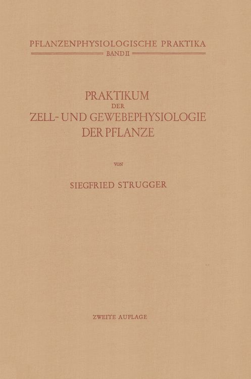 Produktbild: Praktikum der Zell- und Gewebephysiologie der Pflanze