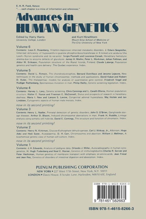 Produktbild: Advances in Human Genetics 6