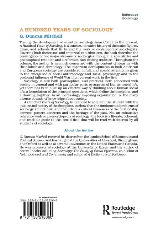 Produktbild: A Hundred Years of Sociology