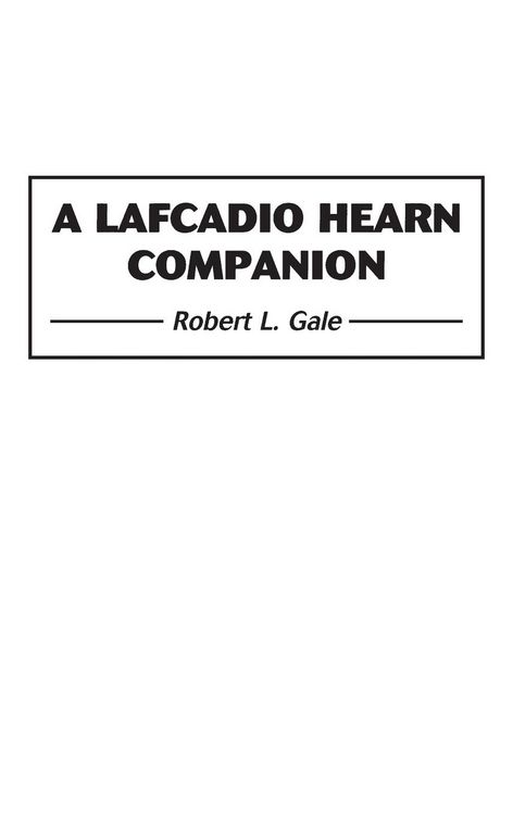 Produktbild: A Lafcadio Hearn Companion