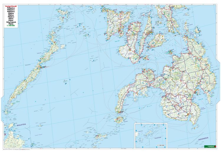 Produktbild: freytag & berndt Stra&szlig;enkarte Philippinen 1:900.000