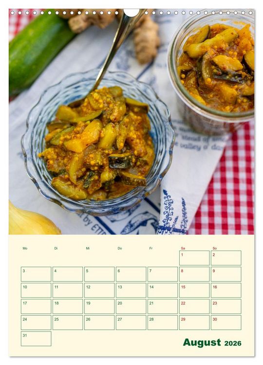 Produktbild: Vegetarische Vier Jahreszeiten (Wandkalender 2026 DIN A3 hoch), CALVENDO Monatskalender