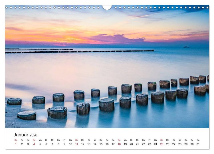 Produktbild: Fischland-Dar&szlig; - Stimmungsvolle Augenblicke (Wandkalender 2026 DIN A3 quer), CALVENDO Monatskalender