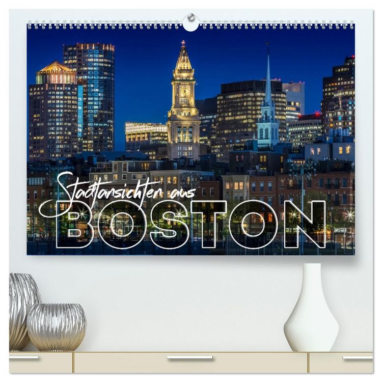 Produktbild: Stadtansichten aus Boston (hochwertiger Premium Wandkalender 2026 DIN A2 quer), Kunstdruck in Hochglanz