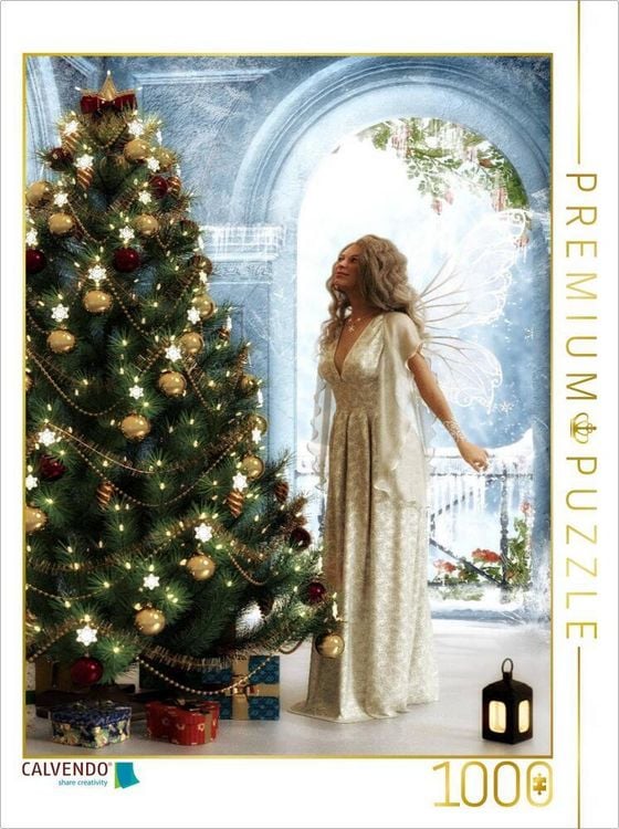 Produktbild: CALVENDO Puzzle Frohe Weihnachten! | 1000 Teile Lege-Gr&ouml;&szlig;e 64x48cm Foto-Puzzle f&uuml;r gl&uuml;ckliche Stunden
