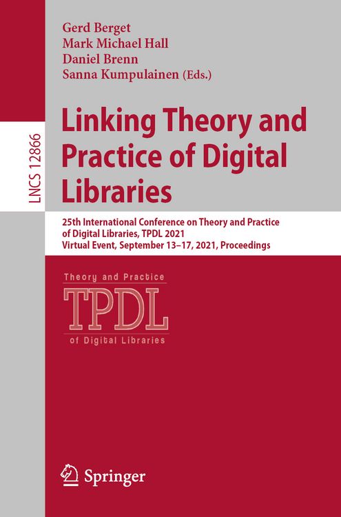 Produktbild: Linking Theory and Practice of Digital Libraries