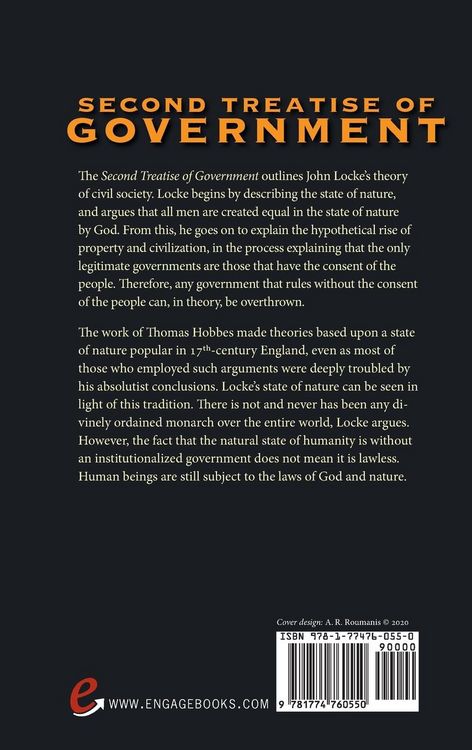 Produktbild: Second Treatise of Government (Deluxe Library Edition)